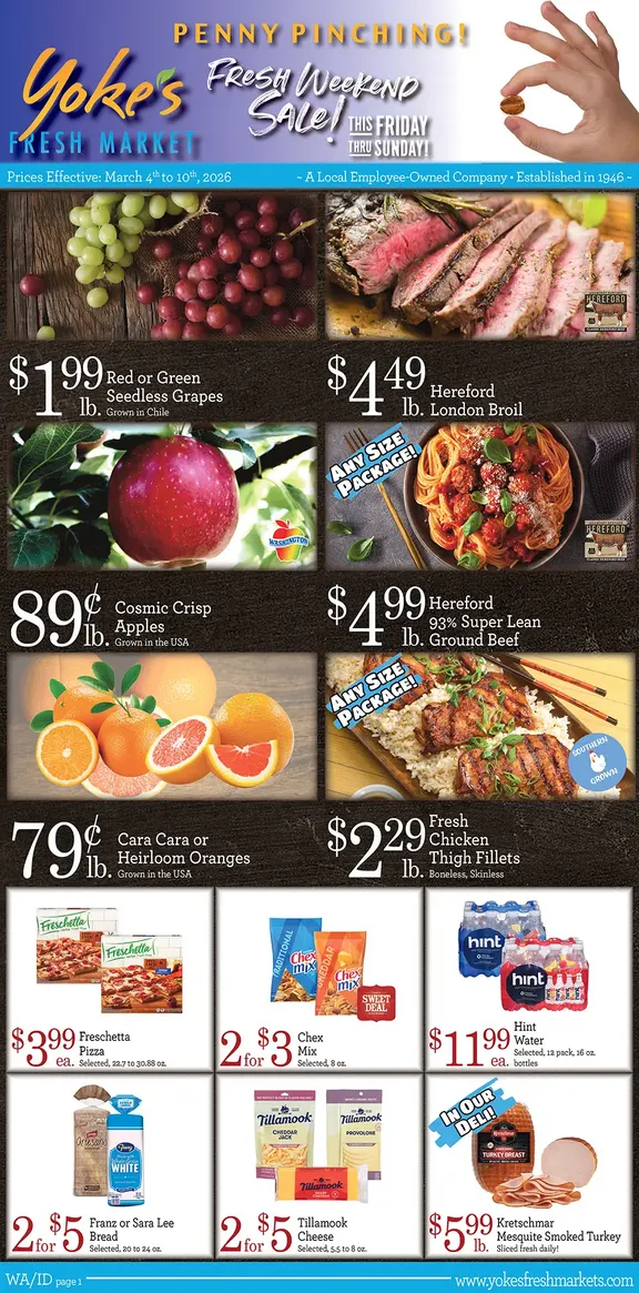 Weekly ad Yoke's Fresh Market Sales from March 4 to March 10 2026 - Page 1