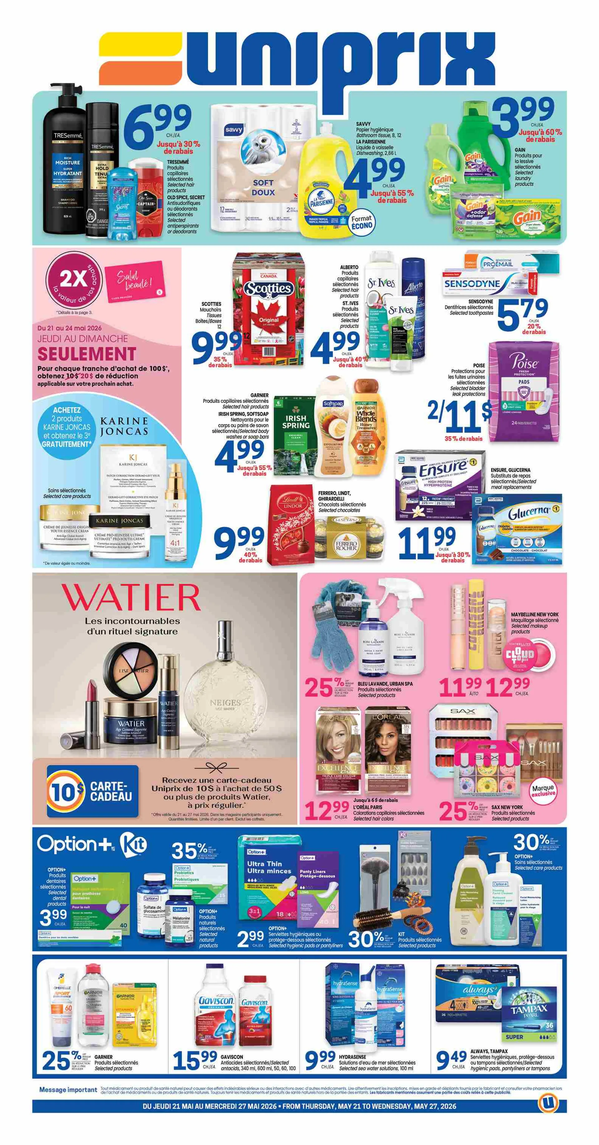 Uniprix Sales from May 21 to May 27 2026 - flyer page 1