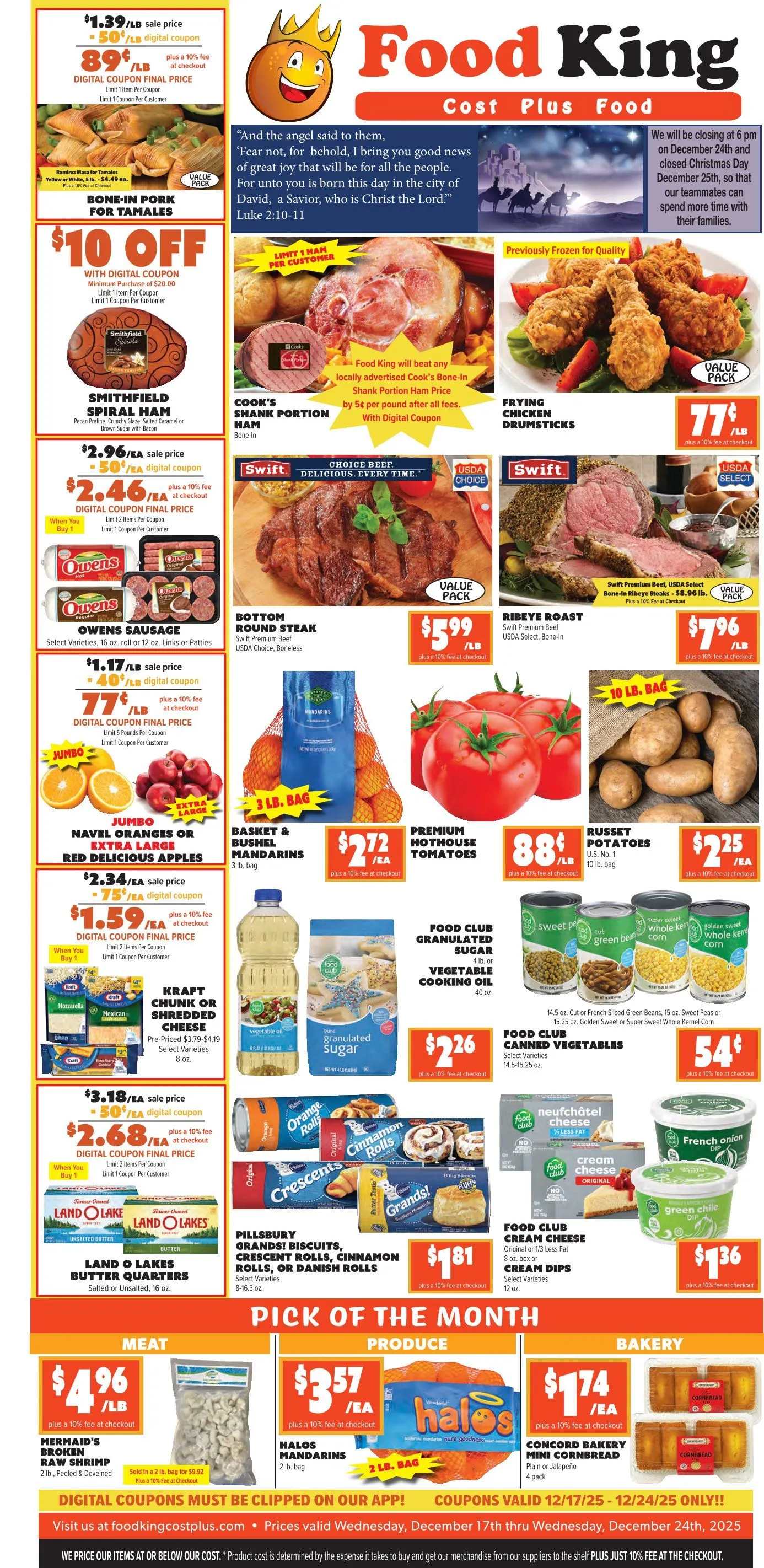 Weekly ad Food King Sales from December 17 to December 24 2025 - Page 