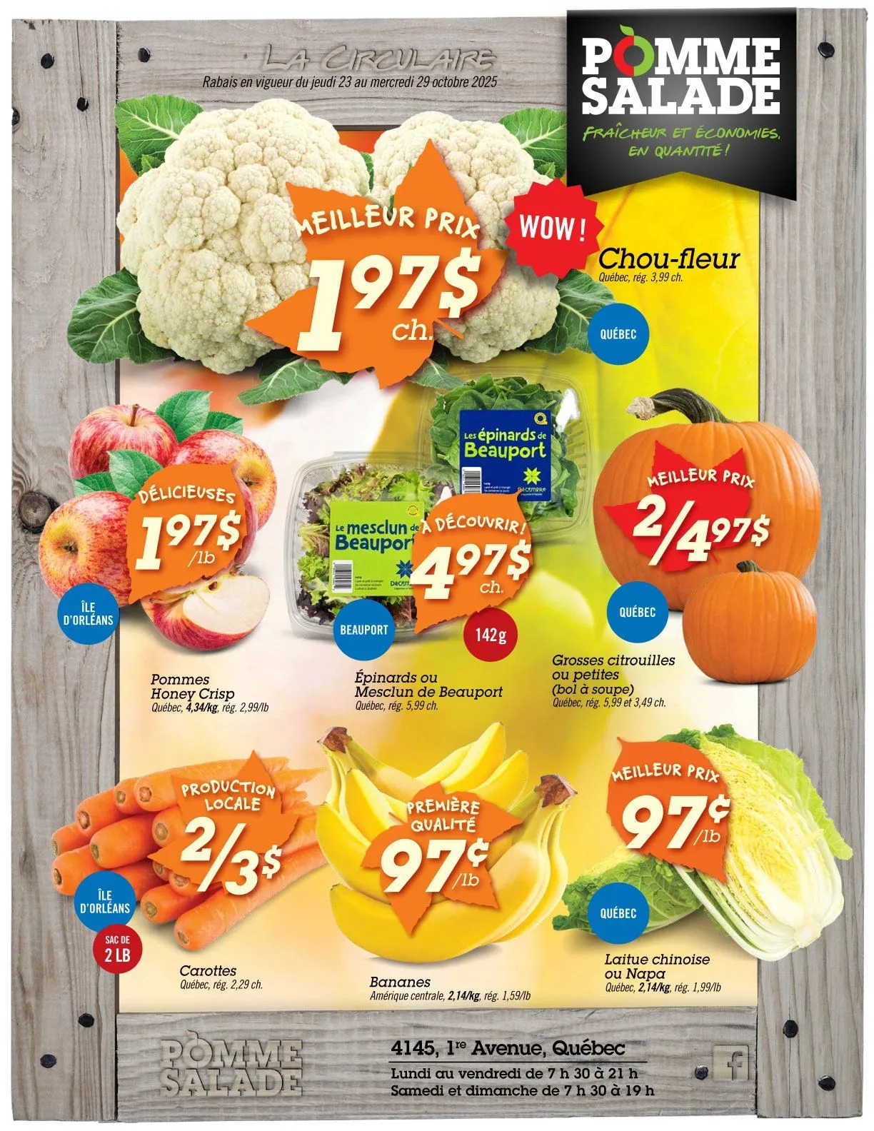 Pomme Salade Sales from October 24 to October 29 2025 - flyer page 