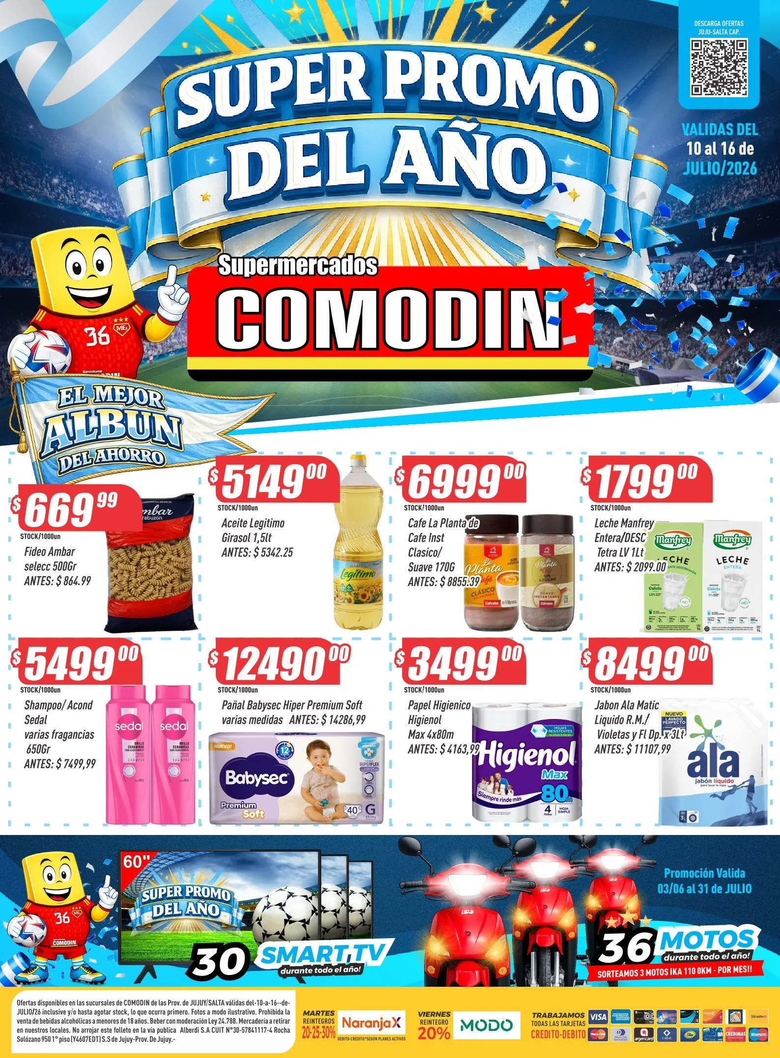 Ofertas de Ofertas Supermercados Comodín 10 de julio al 16 de julio 2026 - Página 1 del catálogo