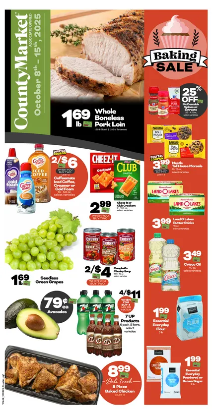 Weekly ad County Market Sales from October 8 to October 15 2025 - Page 1