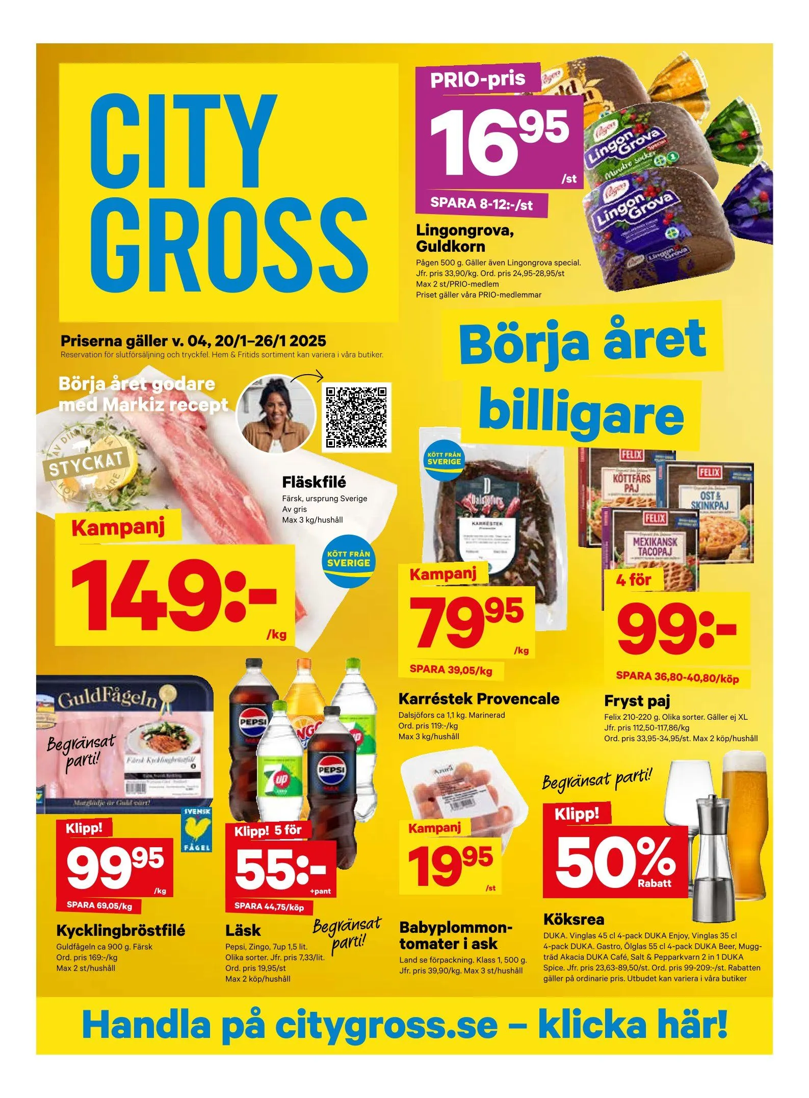 City Gross Erbjudanden från 20 januari till 26 januari 2025 - Reklamblad sidor 