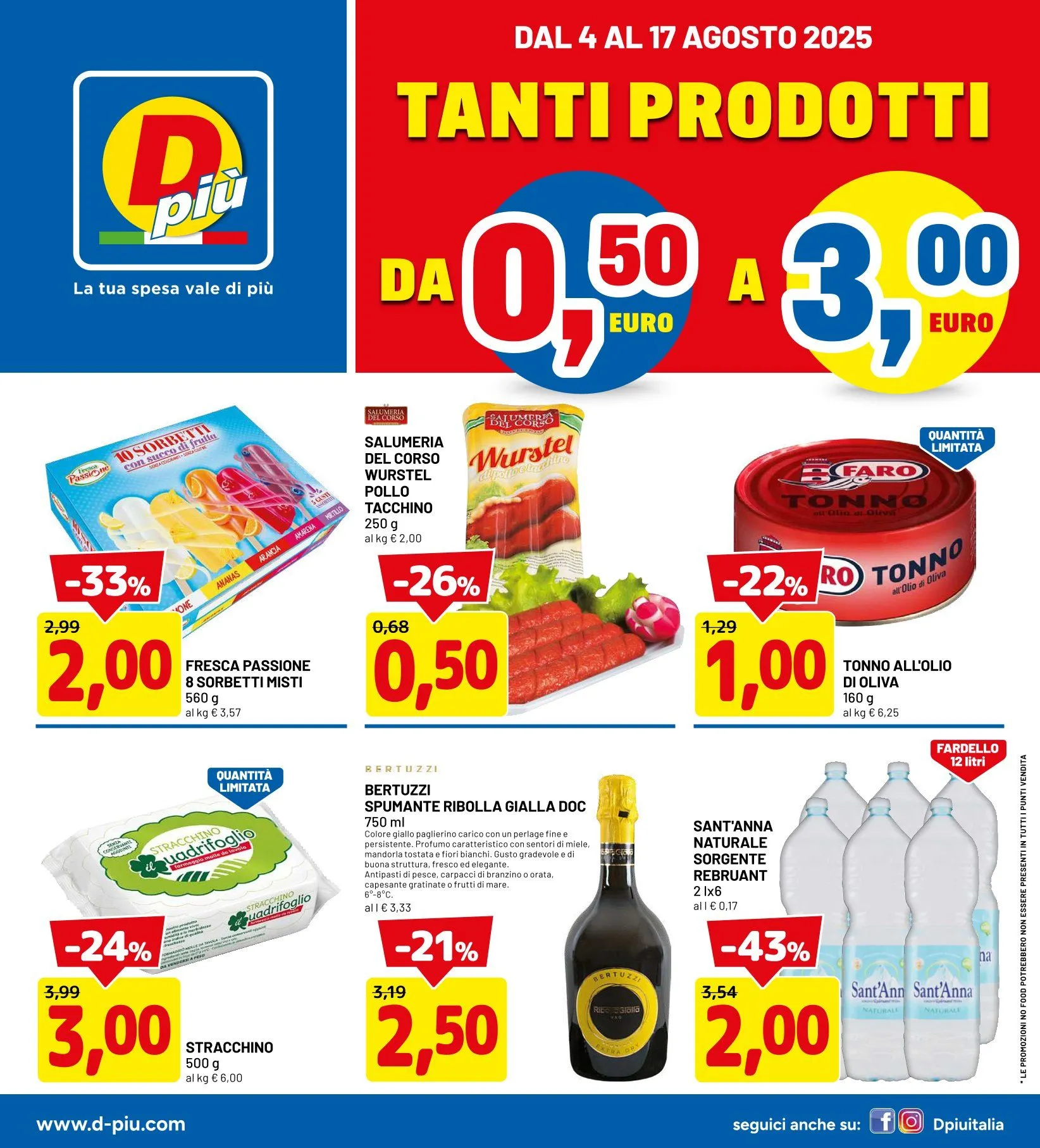 Volantini D Più da 4 agosto a 17 agosto di 2025 - Pagina del volantino 