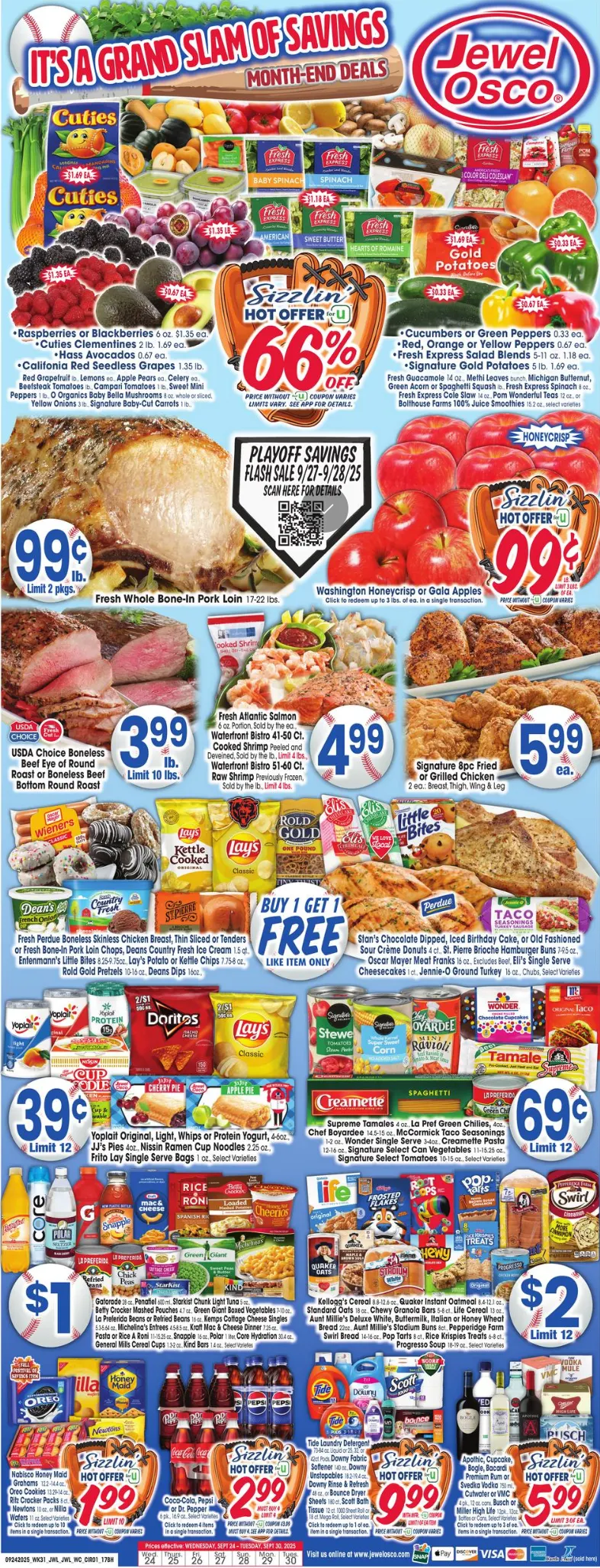 Weekly ad Jewel Osco Sales from September 24 to September 30 2025 - Page 1