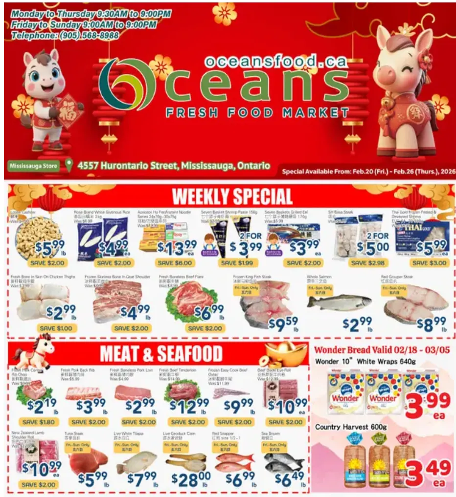  Oceans Sales from February 20 to February 26 2026 - flyer page 1