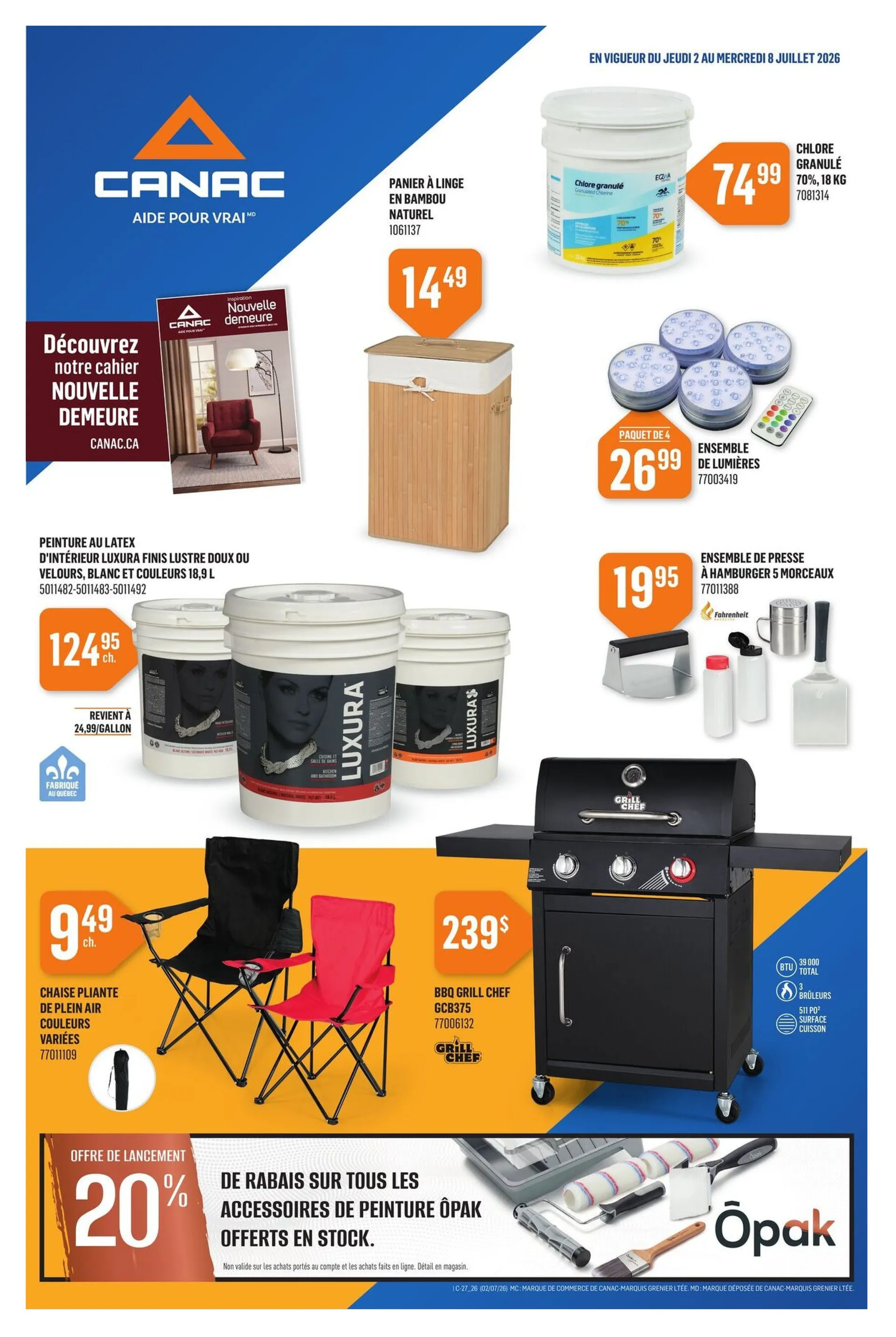 Canac Sales from July 2 to July 8 2026 - flyer page 1
