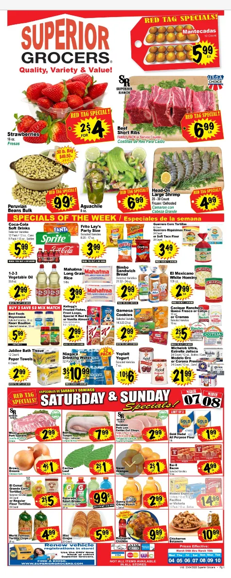 Weekly ad Superior Grocers Sales from March 4 to March 10 2026 - Page 1