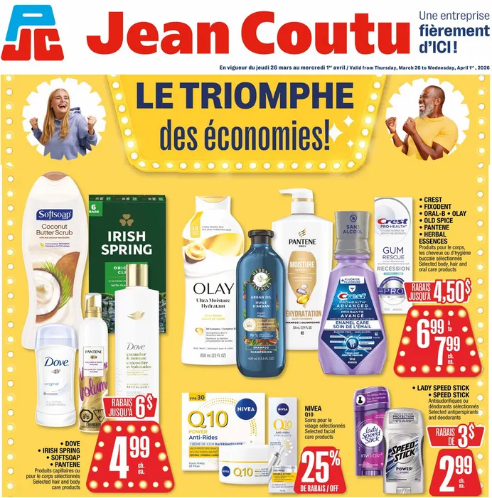 Jean Coutu Sales from March 26 to April 1 2026 - flyer page 1