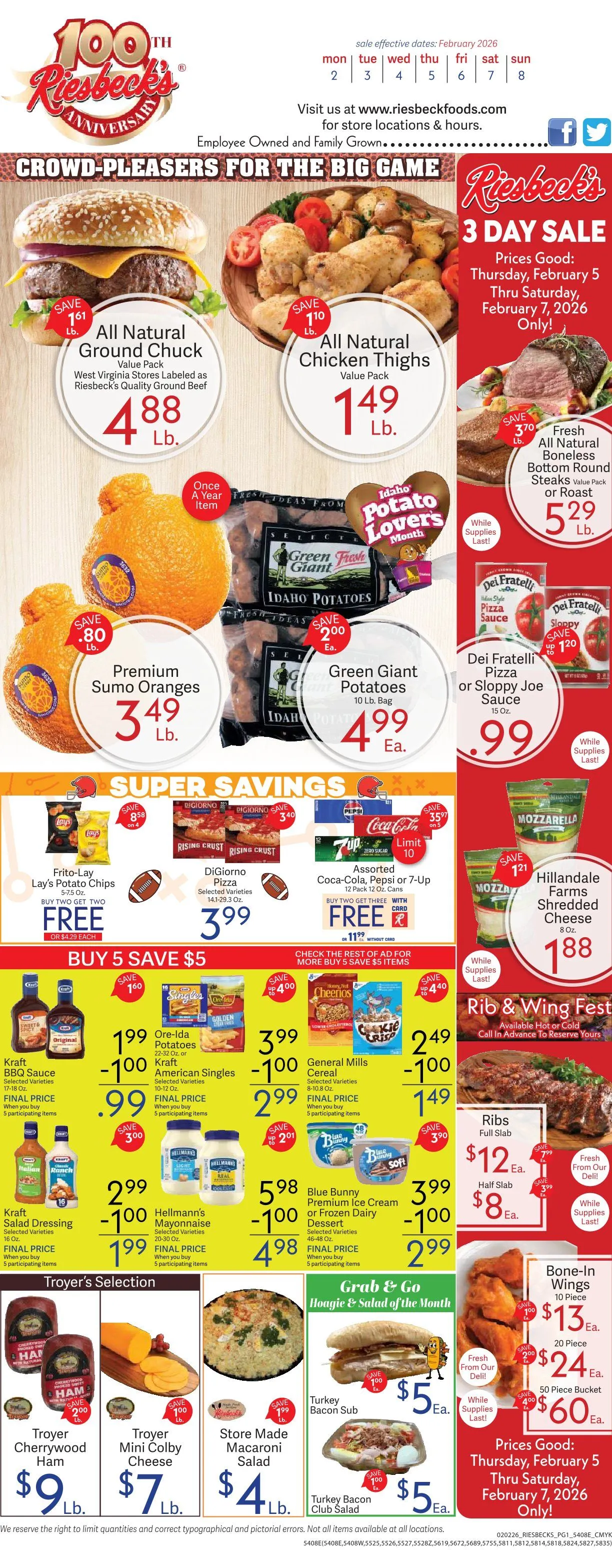 Weekly ad Riesbeck Sales from February 2 to February 8 2026 - Page 1