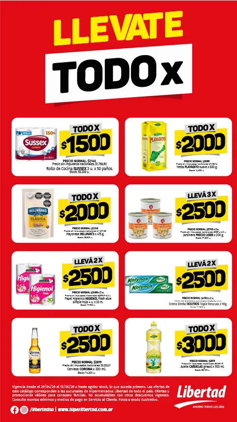 Ofertas de Libertad Ofertas 29 de abril al 13 de mayo 2026 - Página 1 del catálogo