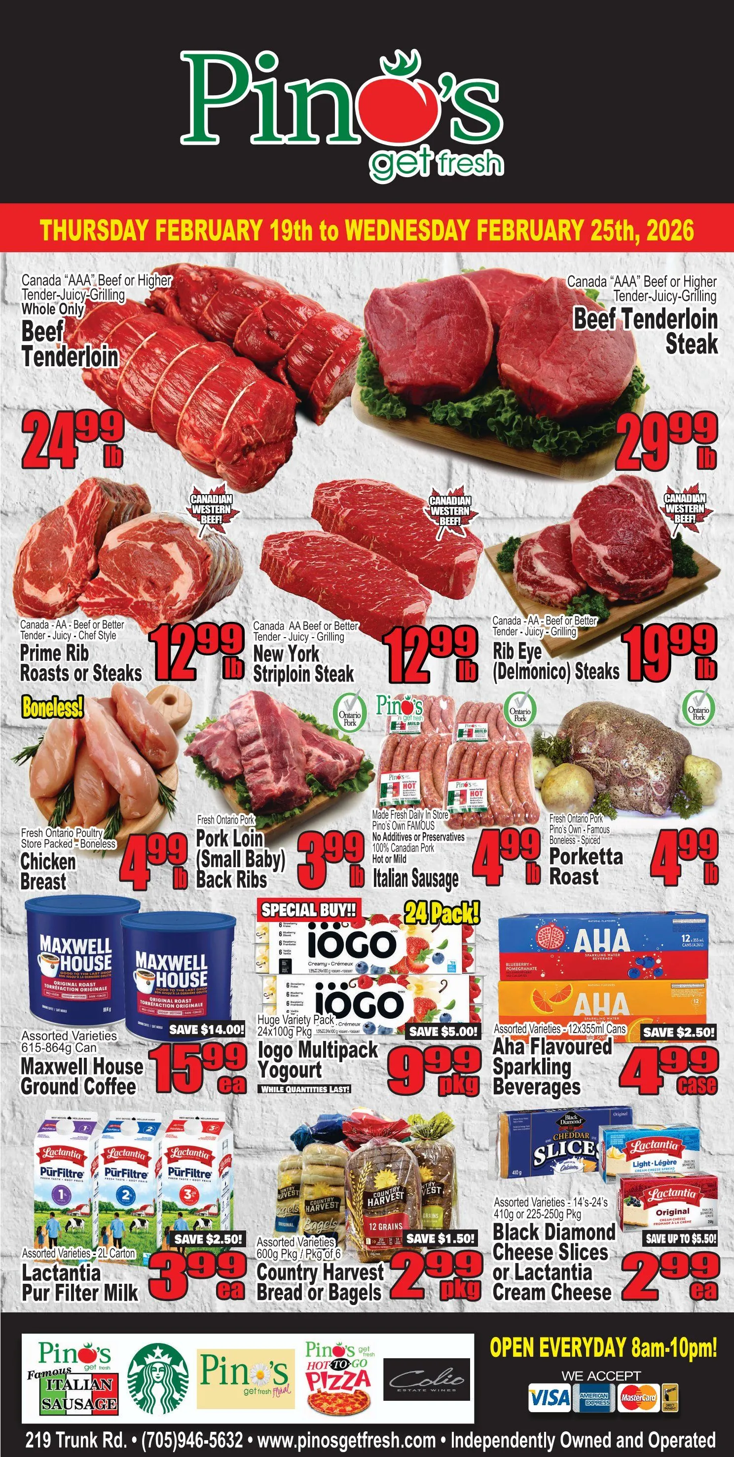 Pino's Sales from February 19 to February 25 2026 - flyer page 1