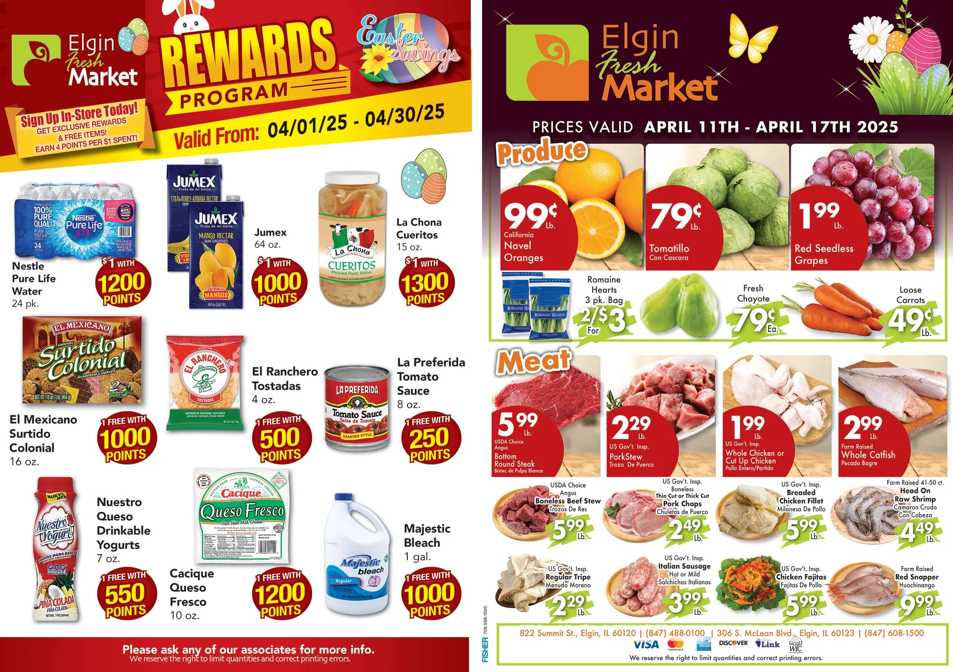 Weekly ad Elgin Fresh Market Sales from April 11 to April 18 2025 - Page 