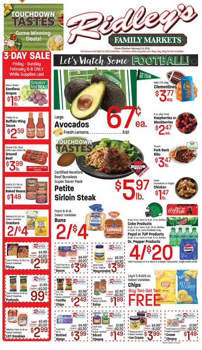 Weekly ad Ridley's Family Markets Sales from February 3 to February 9 2026 - Page 