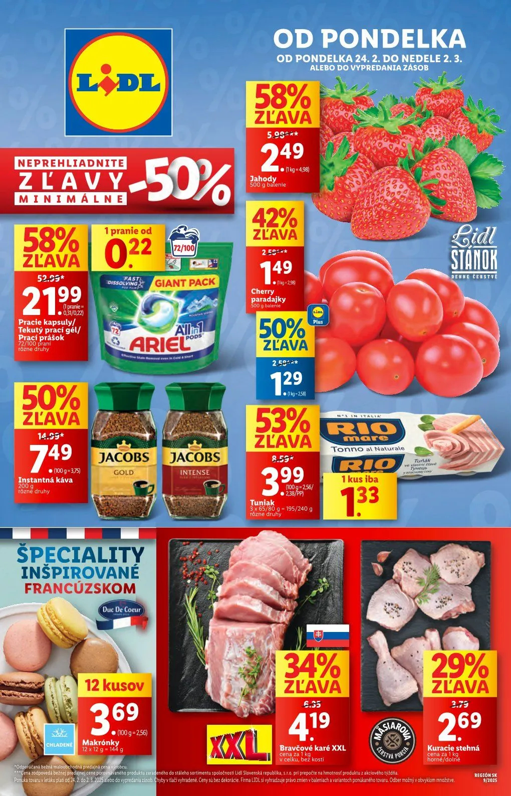 Leták: Lidl od Podelka od 24. februára do 2. marca 2025 - Prehľad Stránky
