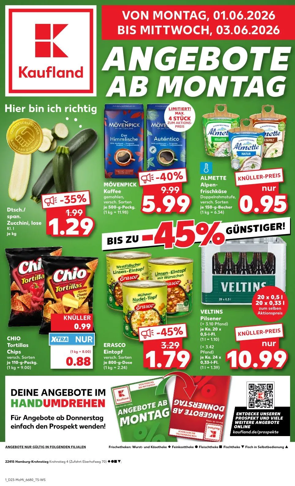 Kaufland Prospekte von 1. Juni bis 3. Juni 2026 - Prospekt seite 1