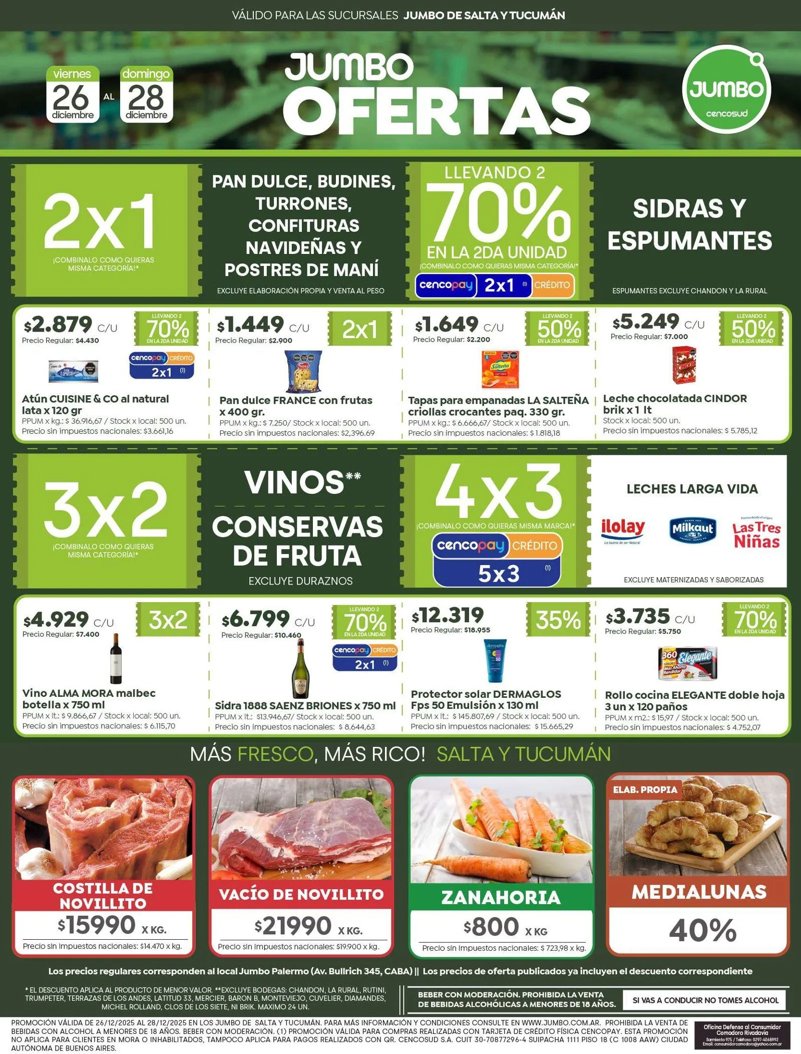 Ofertas de Jumbo Ofertas 26 de diciembre al 28 de diciembre 2025 - Página 1 del catálogo