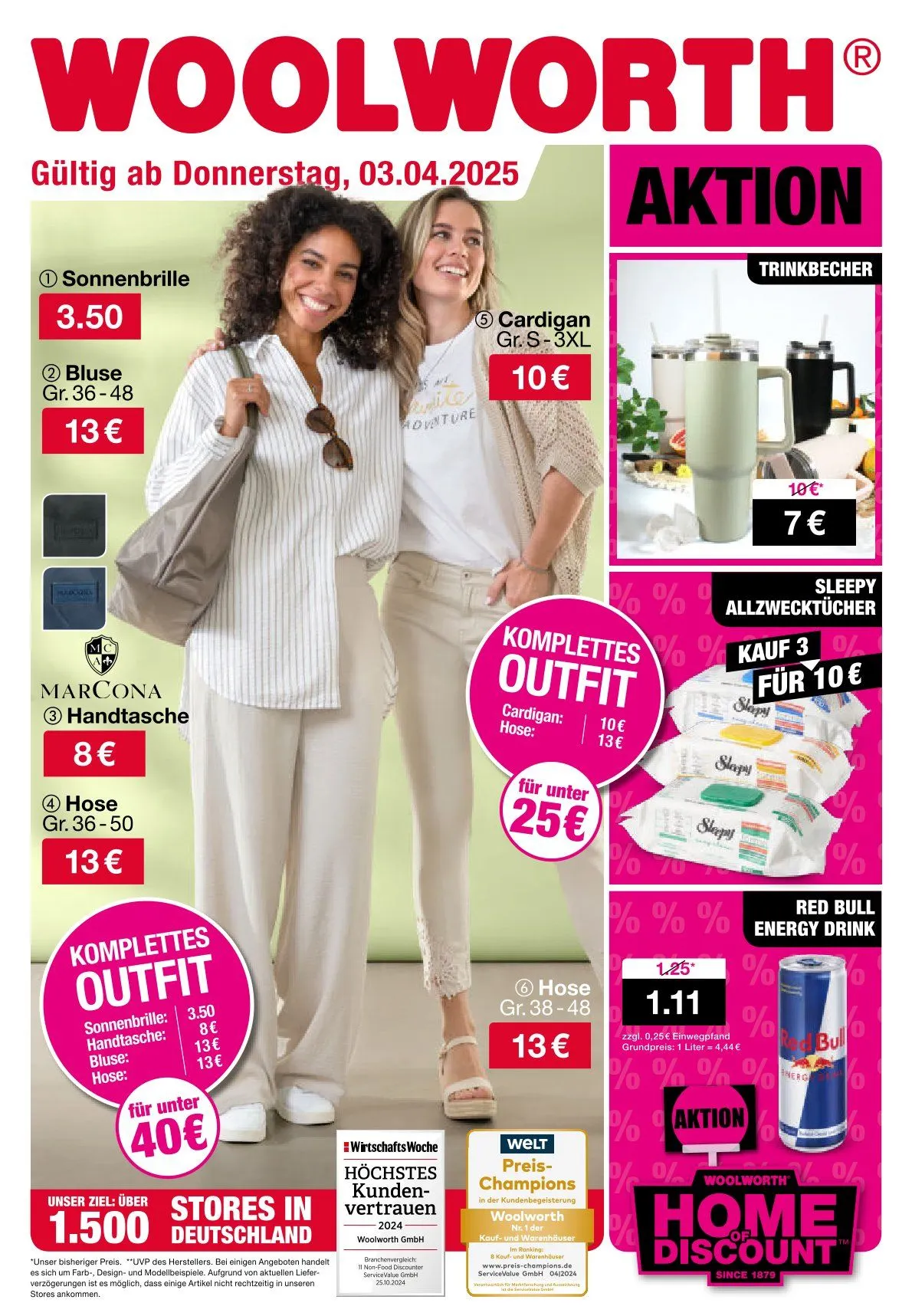 Woolworth Angebote von 9. April bis 15. April 2025 - Prospekt seite 1