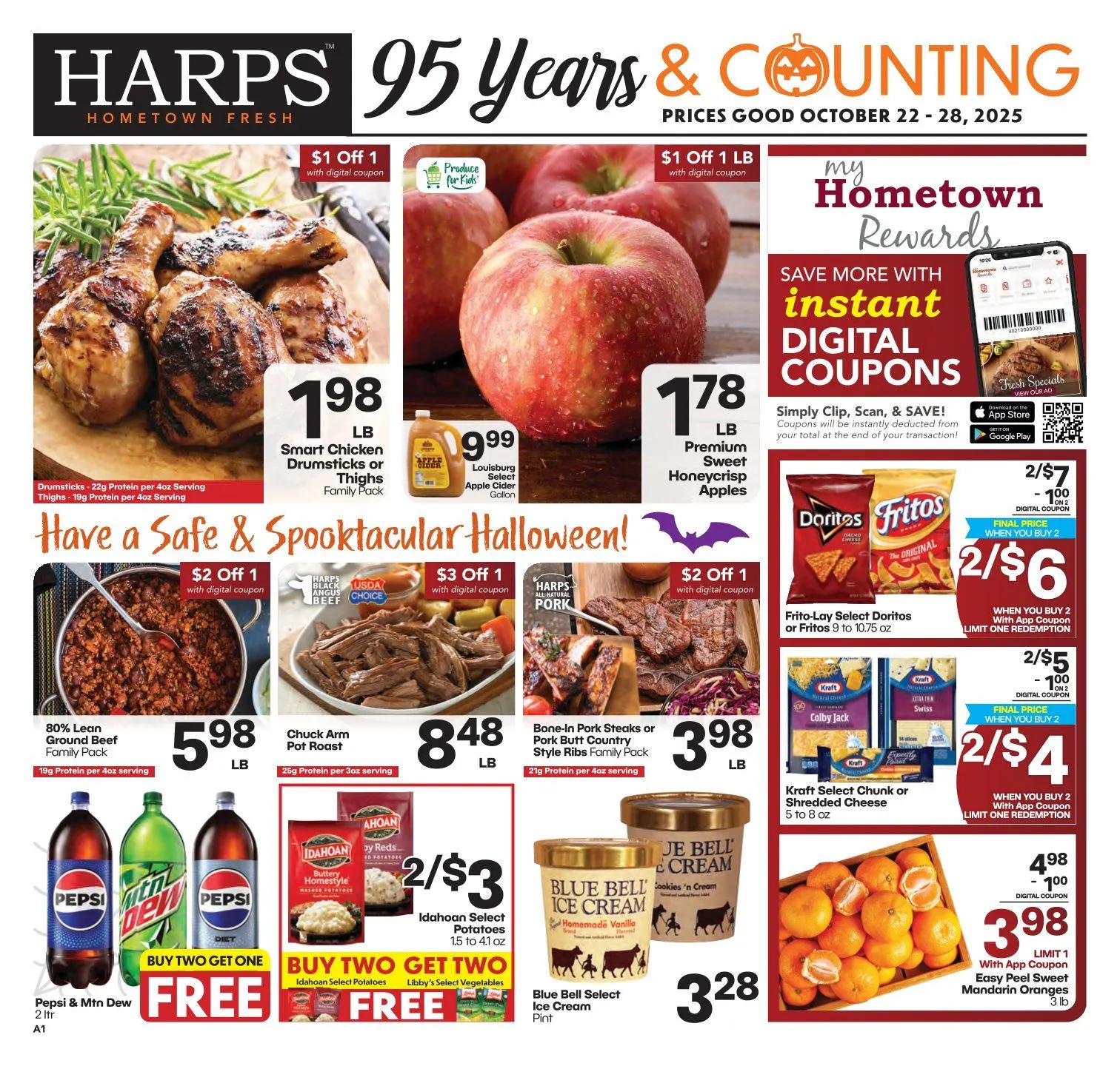 Weekly ad Harps Foods Sales from October 22 to October 28 2025 - Page 