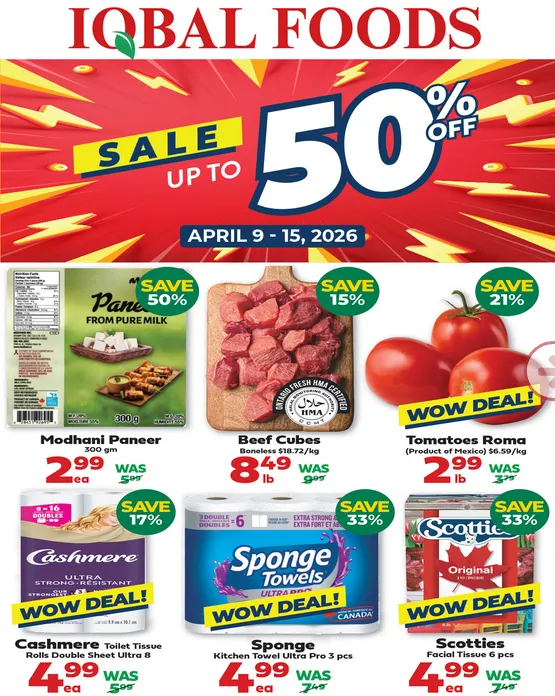 Iqbal Foods Sales from April 9 to April 15 2026 - flyer page 1