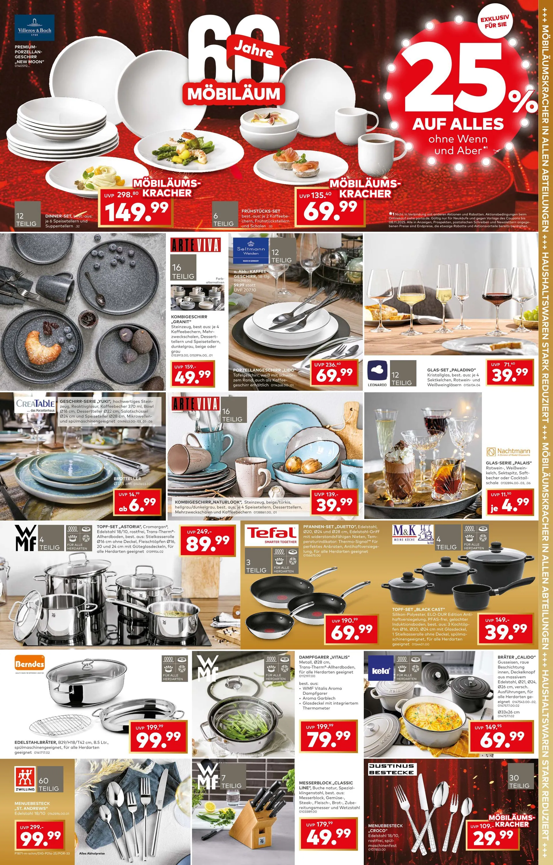 Porta möbel Angebote von 6. November bis 13. November 2025 - Prospekt seite 1