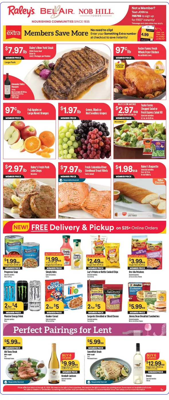Weekly ad Raley's Sales from March 4 to March 10 2026 - Page 1