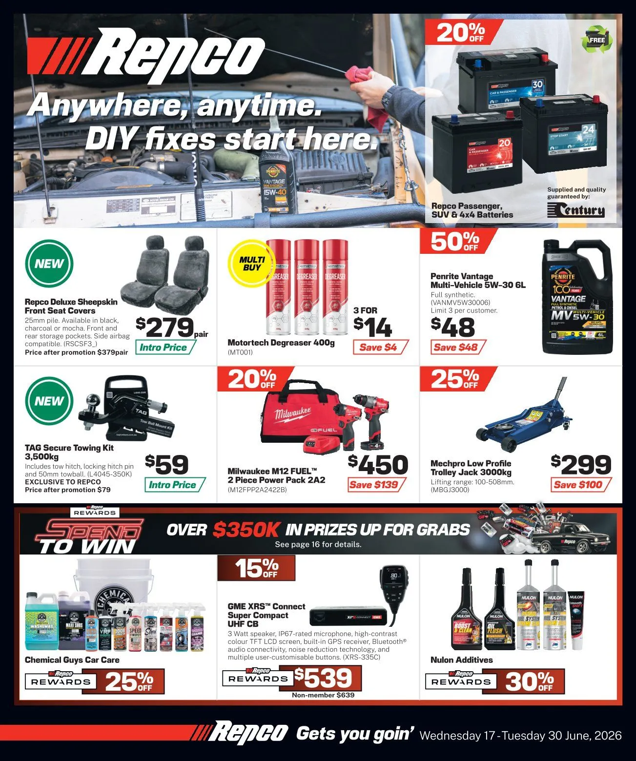  Repco Sales - Catalogue valid from 17 June to 30 June 2026 - page 1