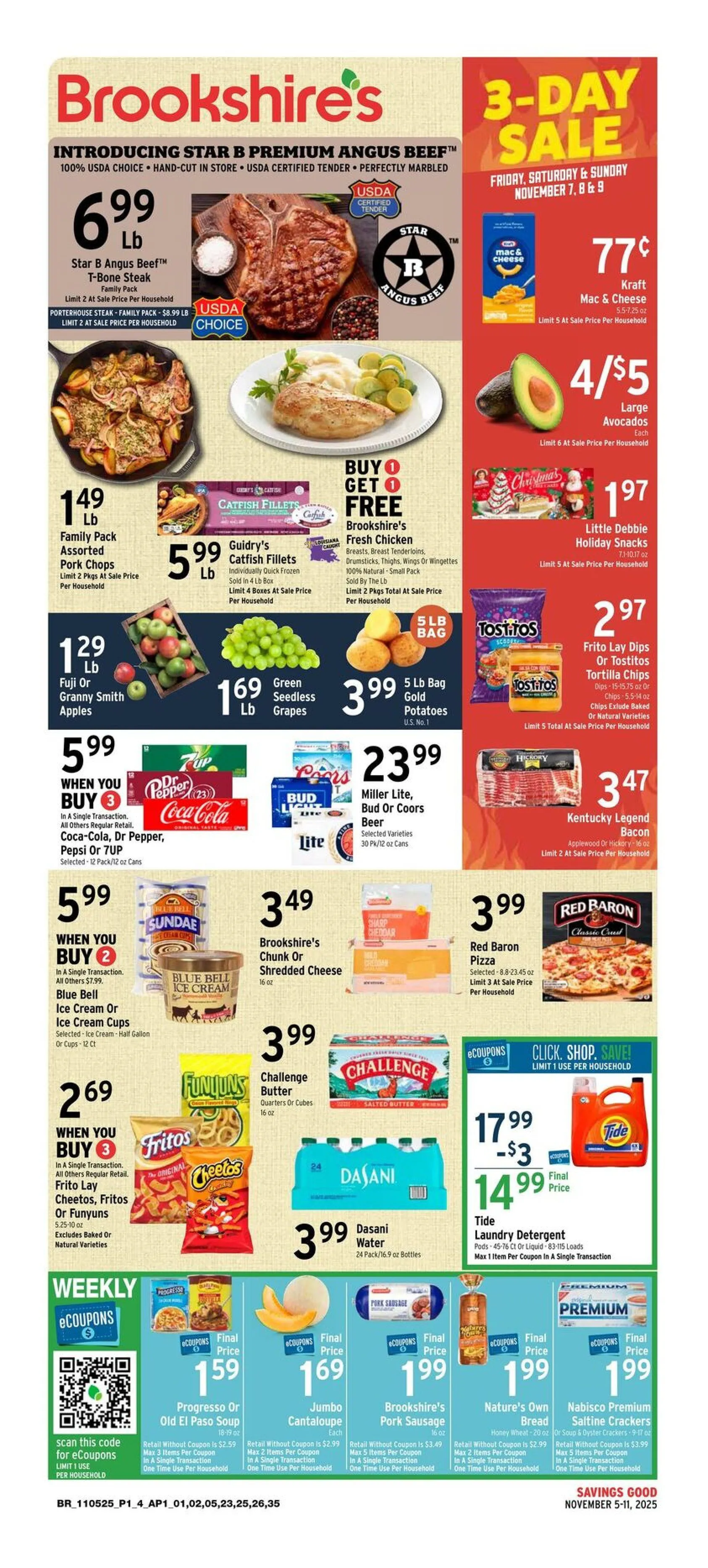Weekly ad Brookshires Sales from November 5 to November 11 2025 - Page 1