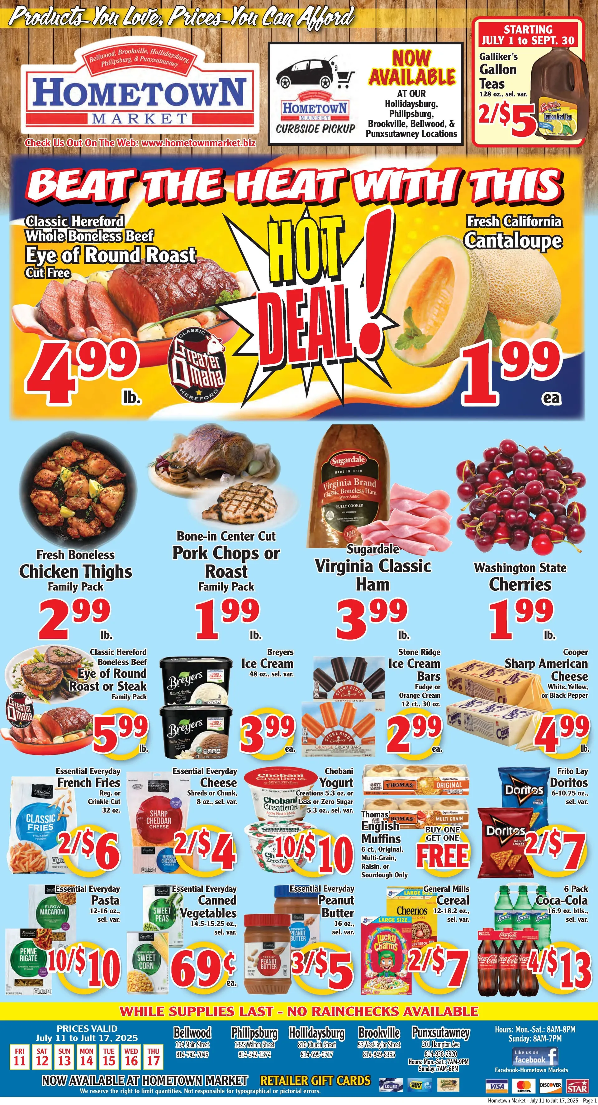 Weekly ad Hometown Market Sales from July 11 to July 17 2025 - Page