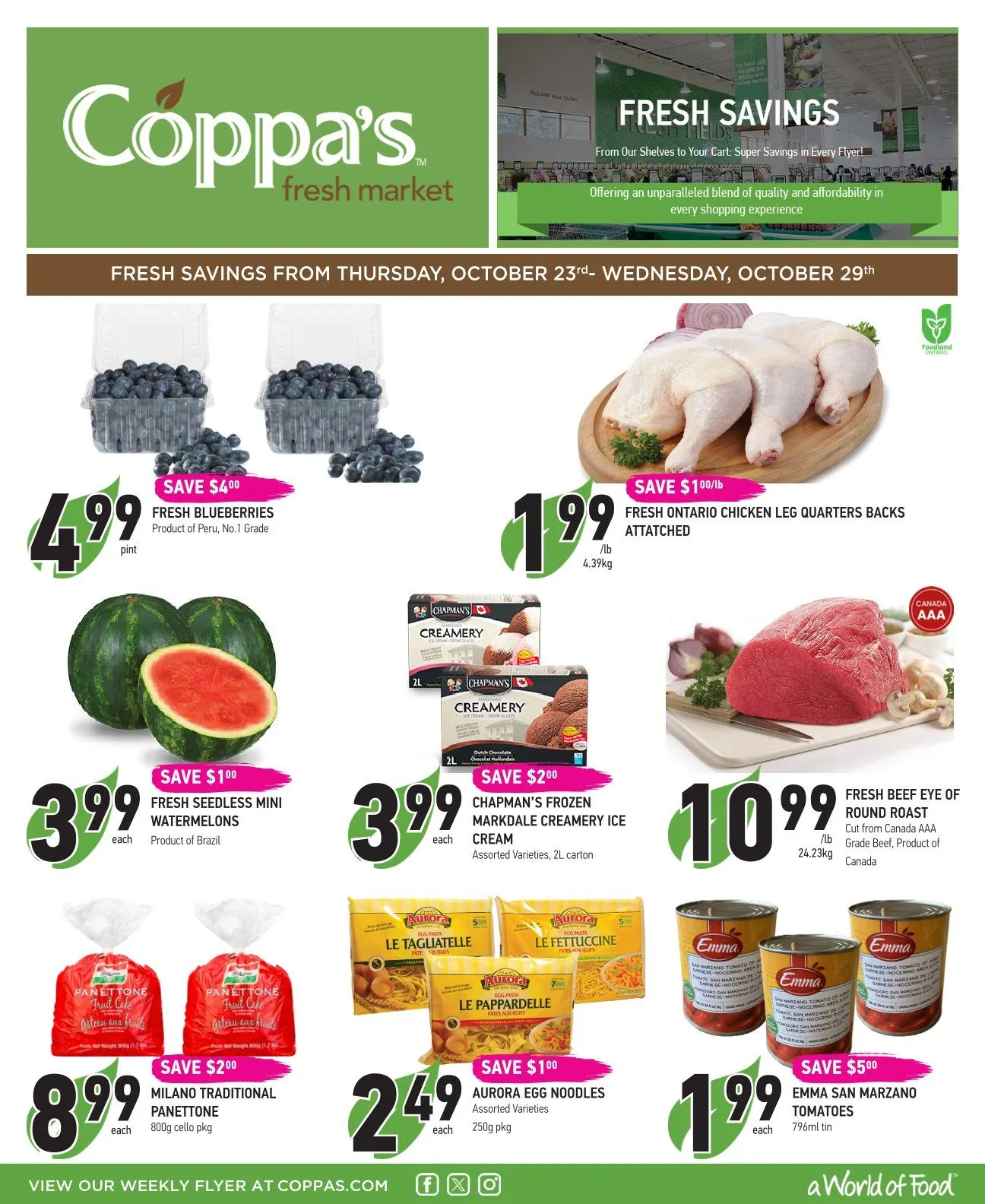 Coppas Fresh Market Sales from October 23 to October 29 2025 - flyer page 