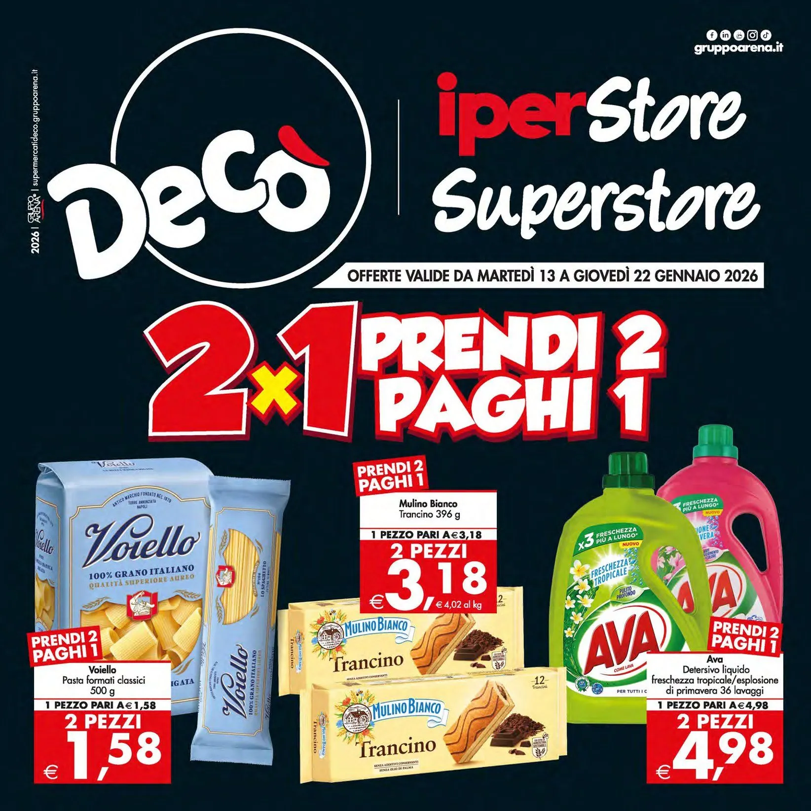 Volantini Deco Supermercati da 13 gennaio a 22 gennaio di 2026 - Pagina del volantino 1