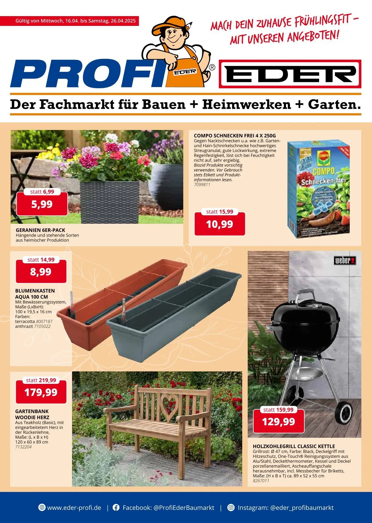 Eder Profi Prospekte von 16. April bis 22. April 2025 - Prospekt seite 