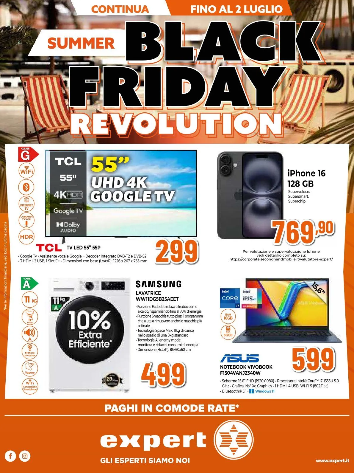 Volantini Expert da 1 luglio a 3 luglio di 2025 - Pagina del volantino