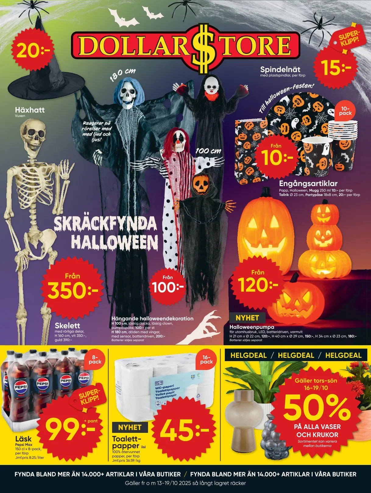 DollarStore Erbjudanden från 13 oktober till 19 oktober 2025 - Reklamblad sidor 1