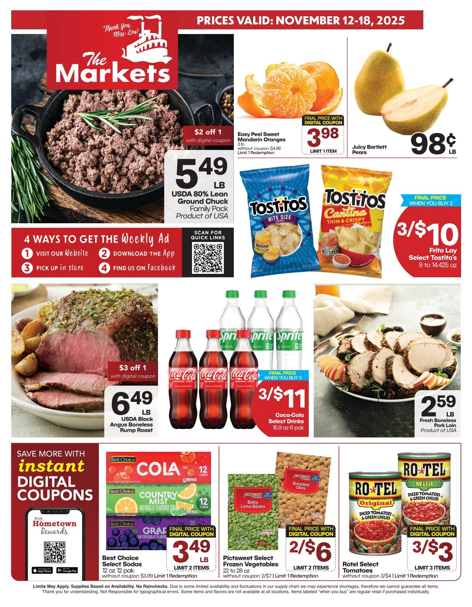 Weekly ad The Markets  Sales from November 12 to November 18 2025 - Page 1