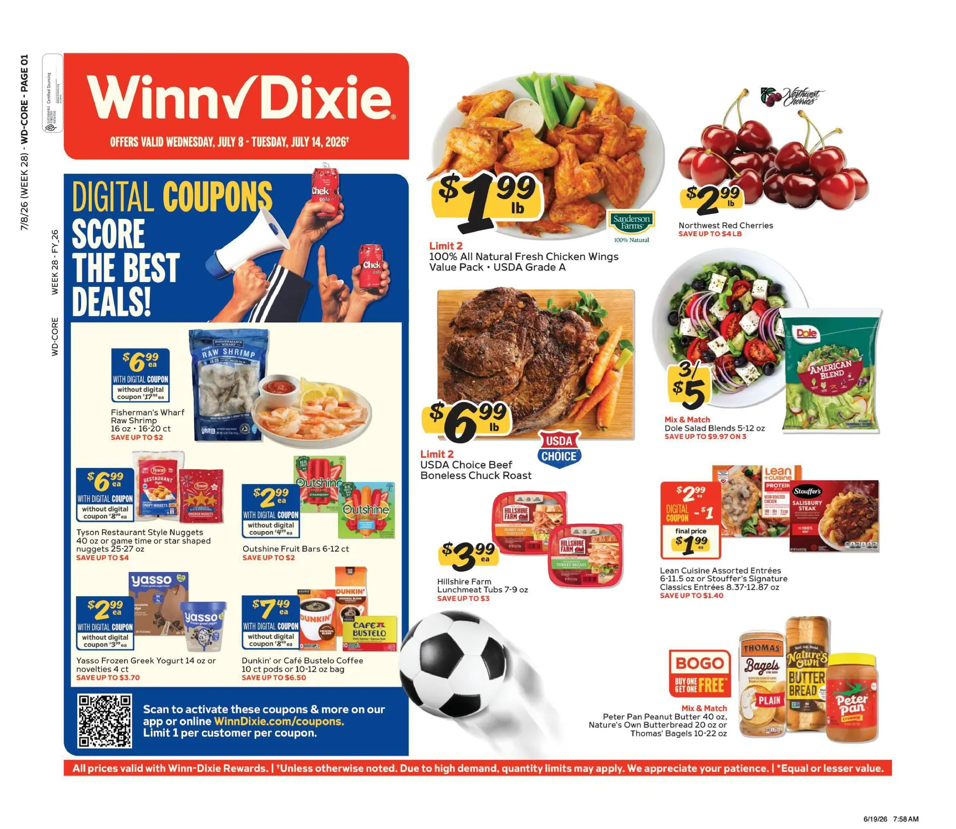 Weekly ad Winn Dixie Sales from July 8 to July 14 2026 - Page 1