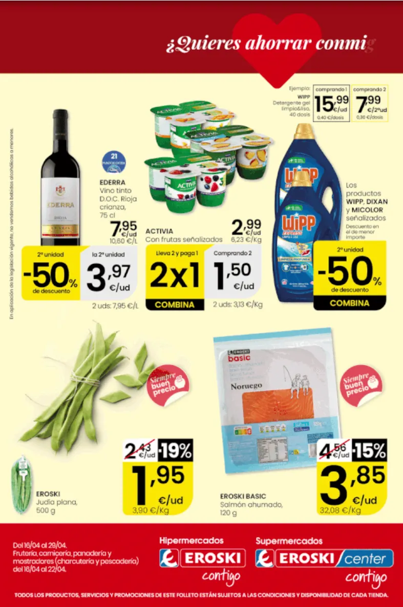 Catálogo de Eroski Ofertas 16 de abril al 29 de abril 2026 - Página 1