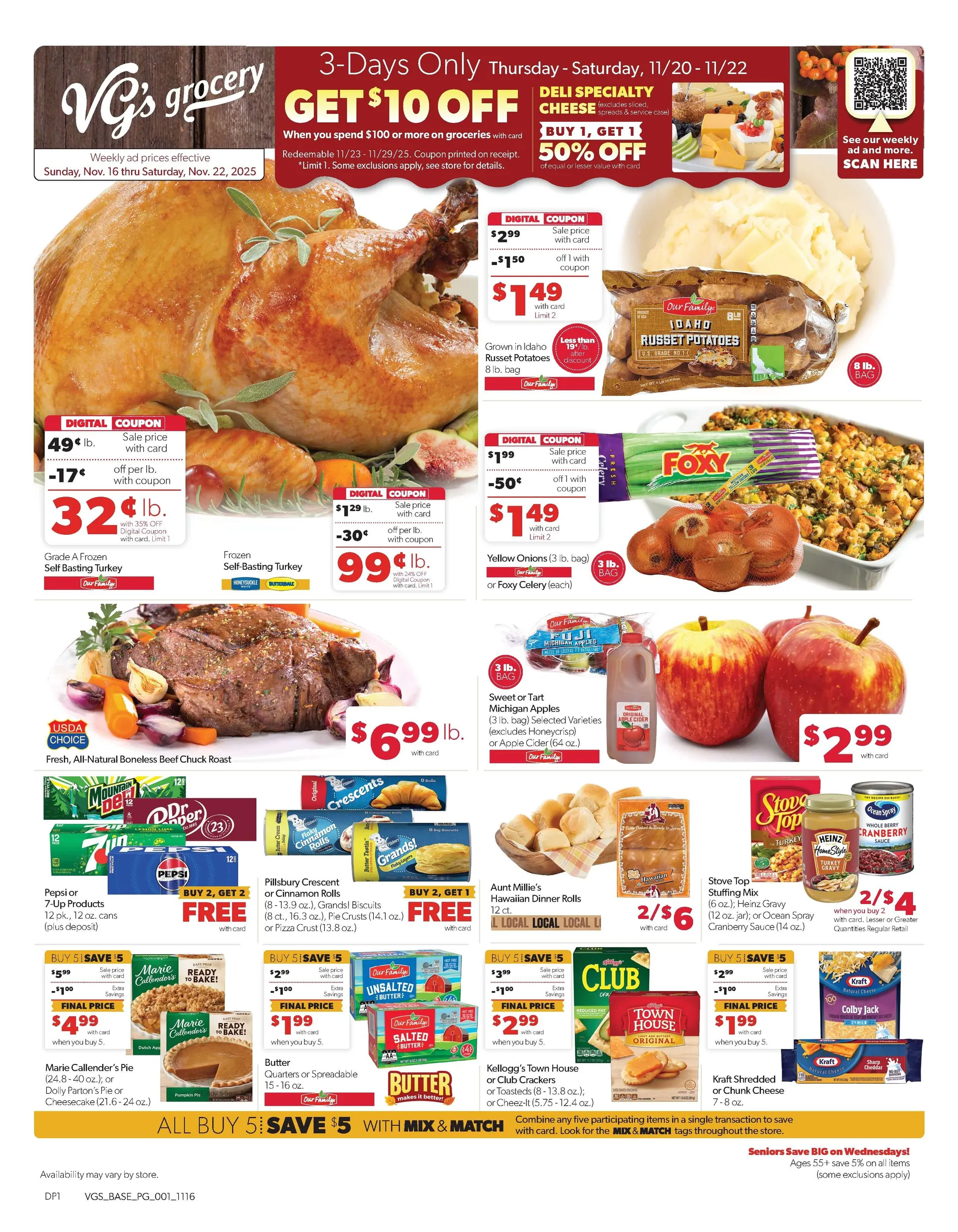 Weekly ad VG's Sales from November 16 to November 22 2025 - Page 1