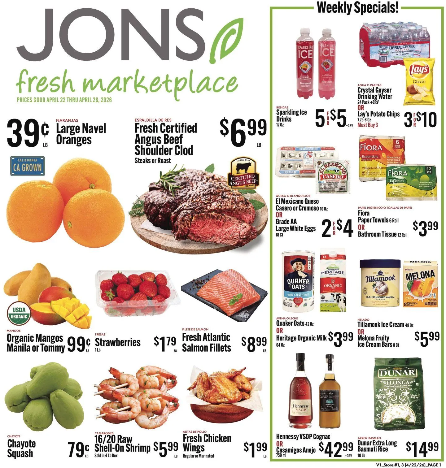 Weekly ad Jons International weekly ads from April 22 to April 28 2026 - Page 1