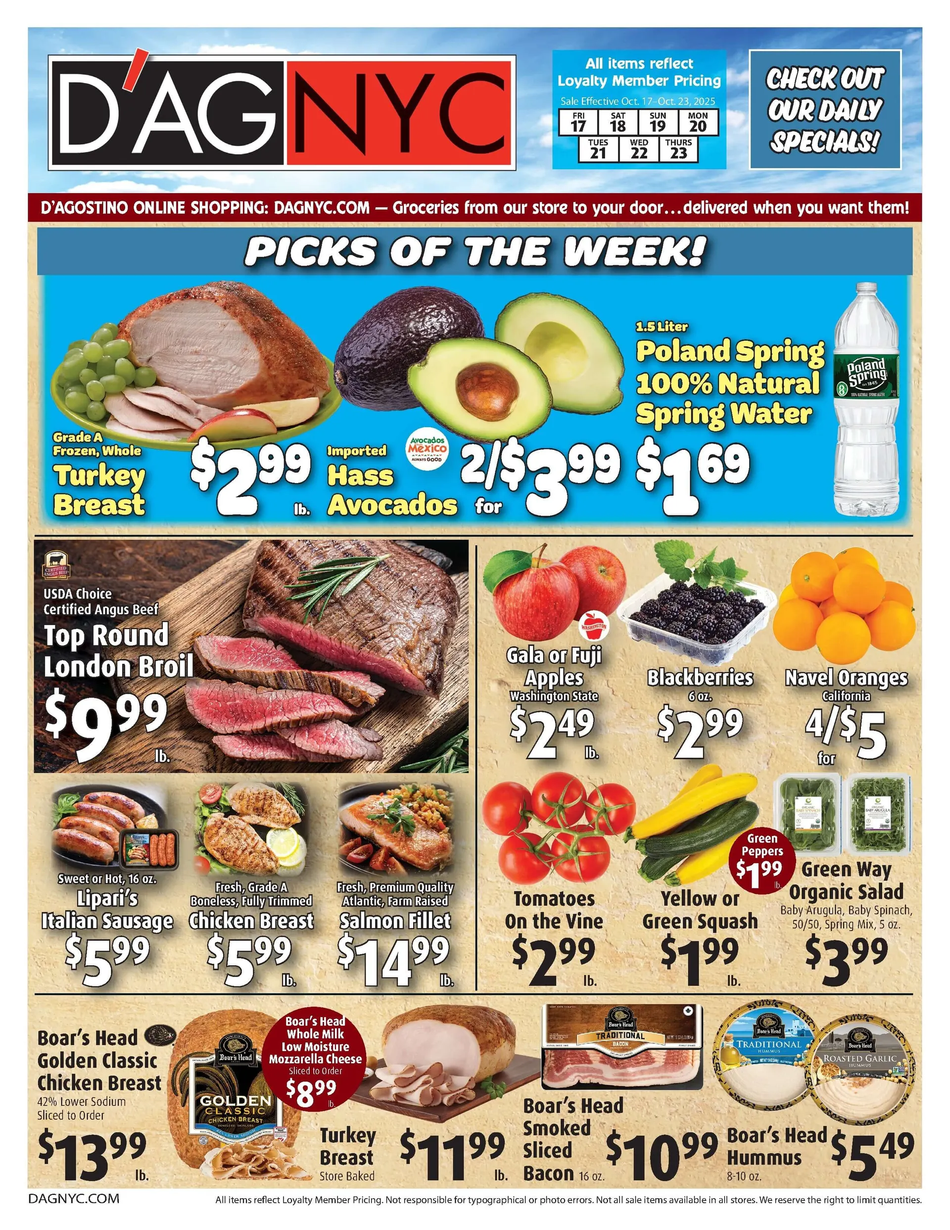 Weekly ad D'Agostino Supermarkets Sales from October 17 to October 23 2025 - Page 
