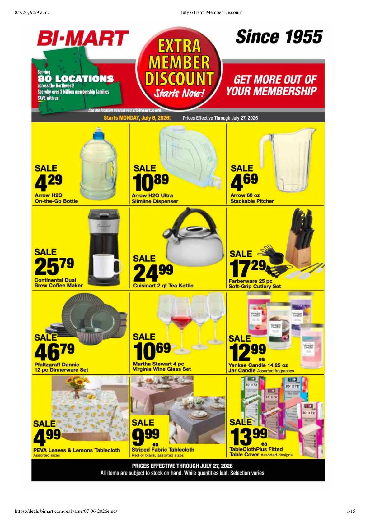 Weekly ad Bi-Mart Sales from July 6 to July 27 2026 - Page