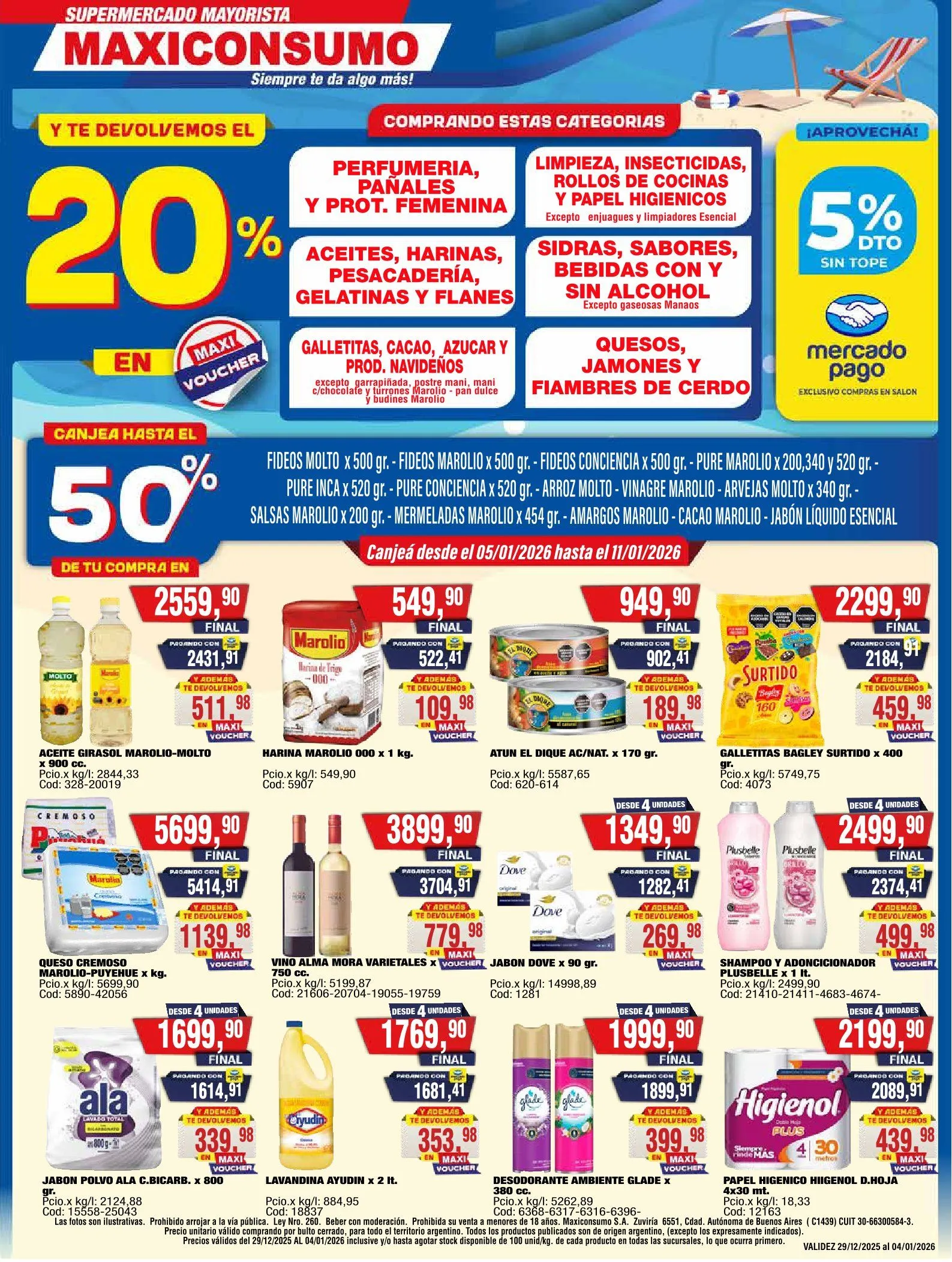 Ofertas de Maxiconsumo Ofertas 29 de diciembre al 4 de enero 2026 - Página 1 del catálogo
