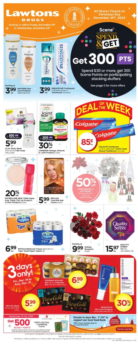 Lawtons Drugs Sales from December 19 to December 24 2025 - flyer page 1