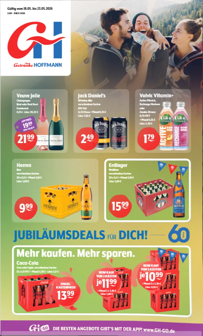 Getränke Huster Sales von 18. Mai bis 25. Mai 2026 - Prospekt seite 