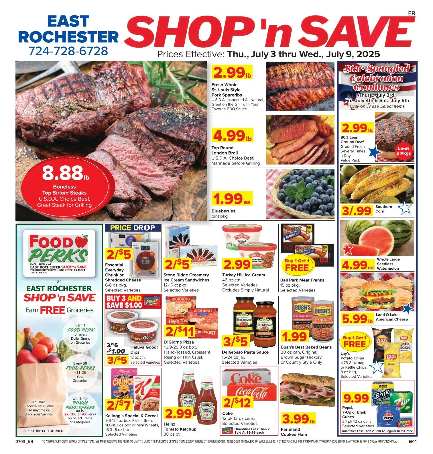 Weekly ad Shop'n Save Sales from July 3 to July 9 2025 - Page 1