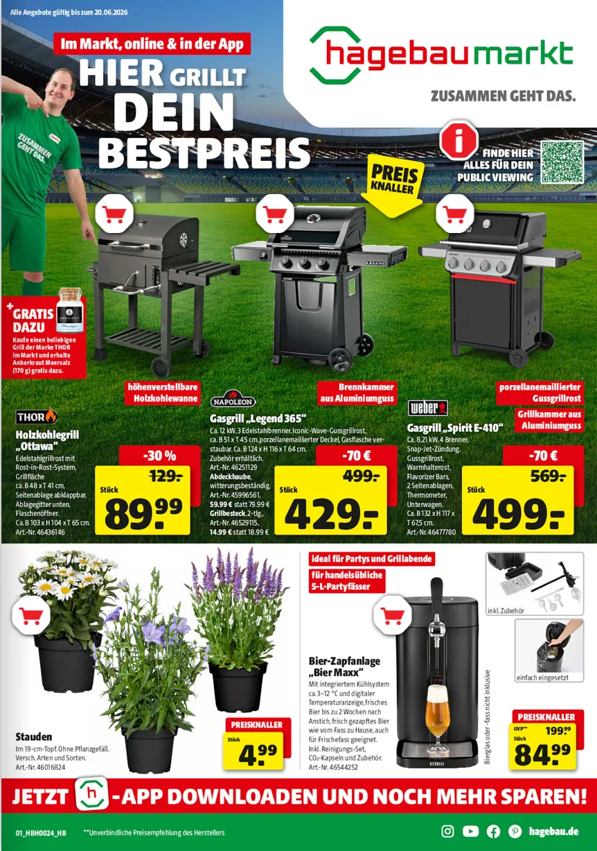 Hagebaumarkt Angebote von 17. Juni bis 20. Juni 2026 - Prospekt seite