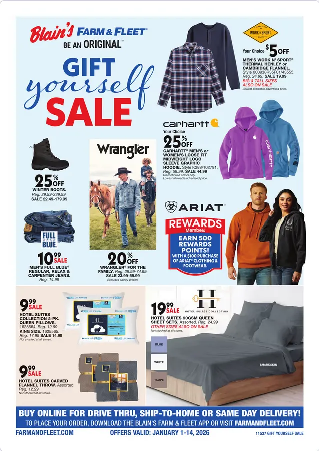 Weekly ad Blain's Farm & Fleet Sales from December 26 to January 14 2026 - Page 1
