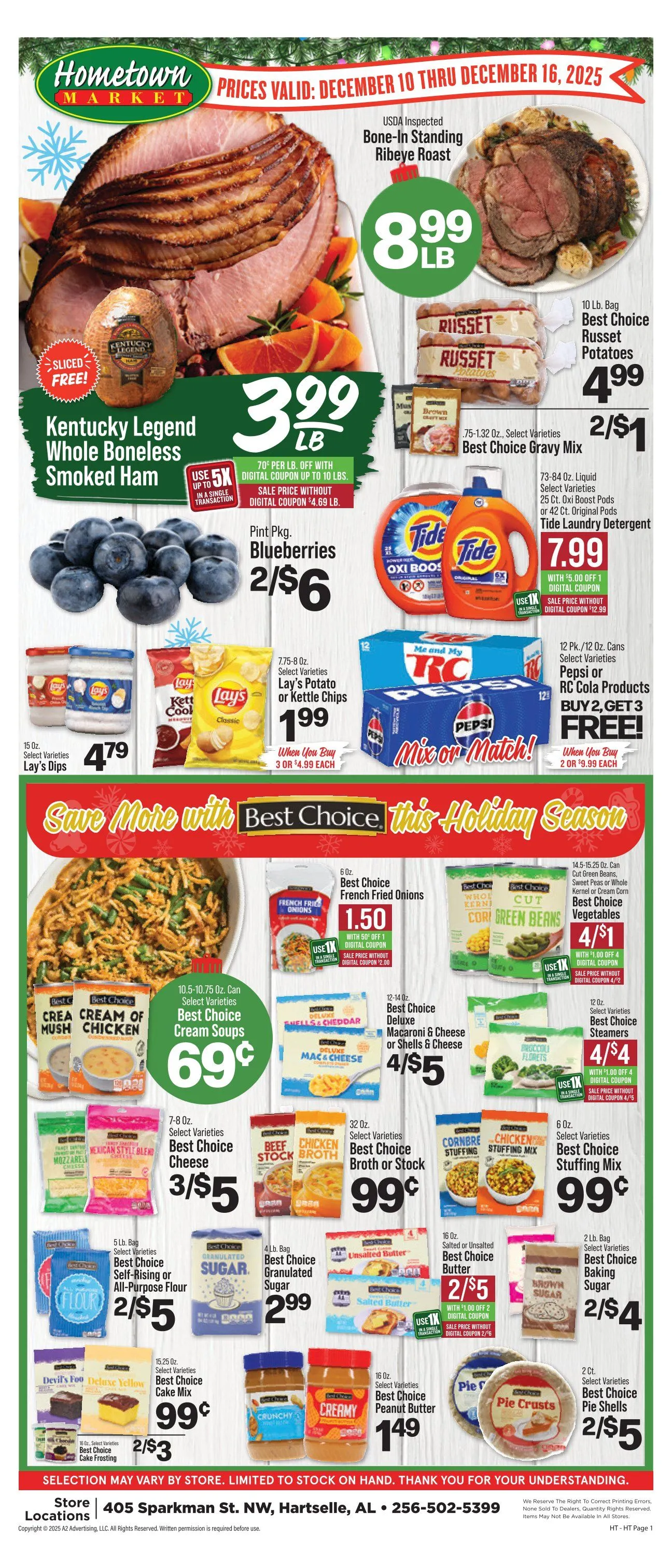 Weekly ad Hometown Market Sales from December 10 to December 16 2025 - Page