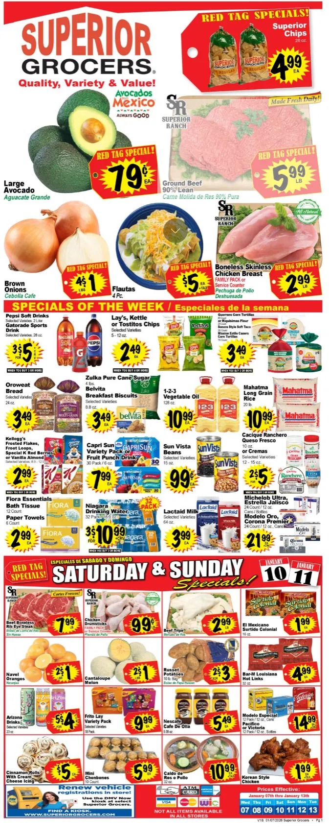Weekly ad Superior Grocers Sales from January 7 to January 13 2026 - Page