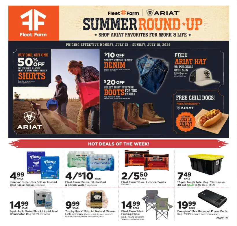 Weekly ad Fleet Farm Sales from July 13 to July 19 2026 - Page